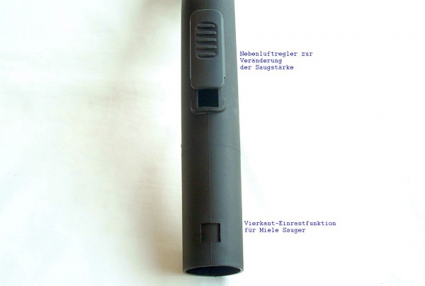 35mm Handgriff geeignet für Staubsauger Bosch,Siemens,Miele u.a.- Mit Klickring und Schraubhülse
